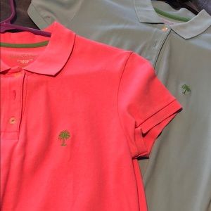 Lily Pulitzer size small 3 button polos